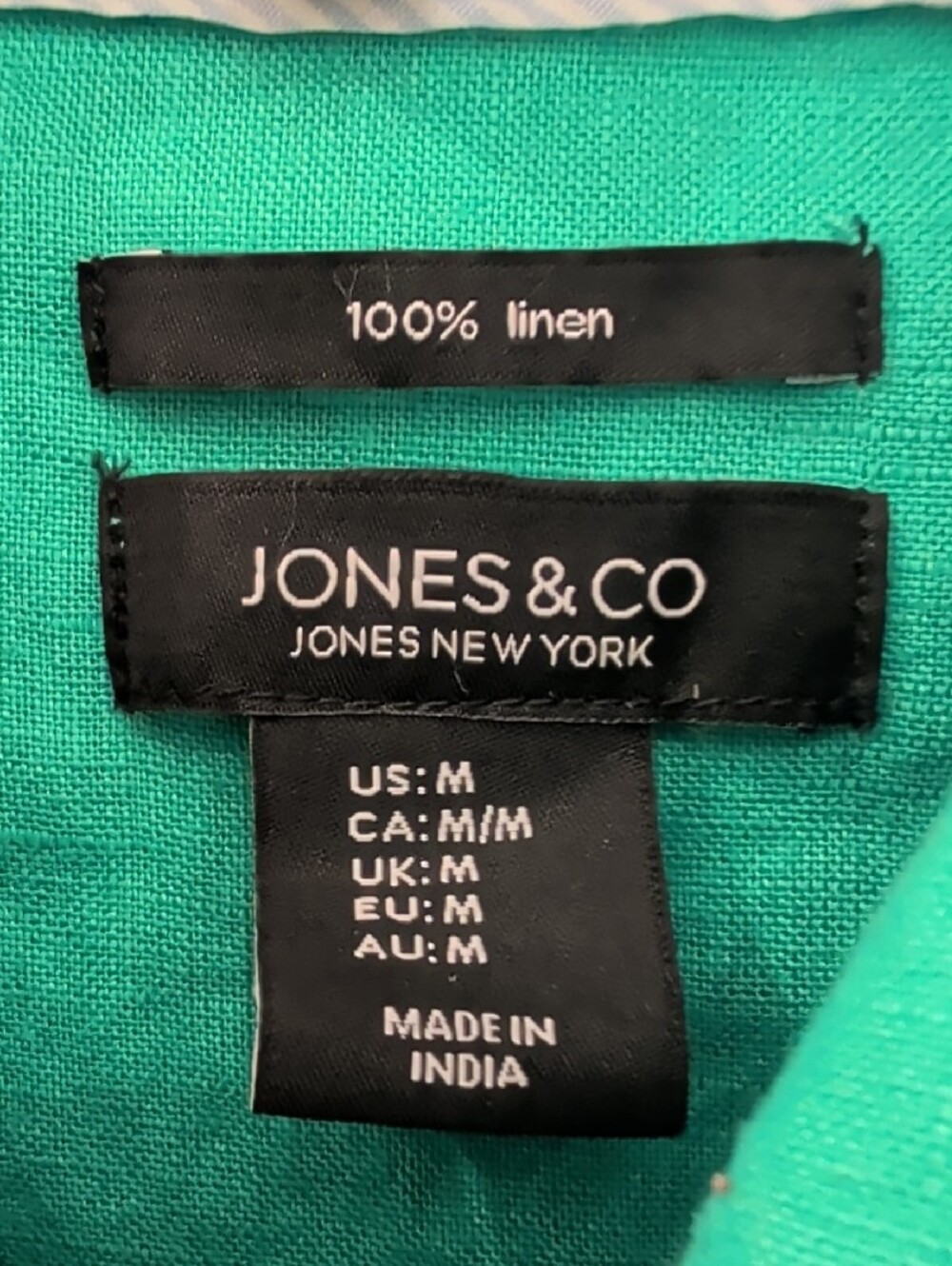 Jones New York Kelly Green Linen Jacket - Picture 2 of 7